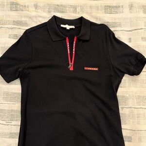 Prada Men’s Polo Style Logo Shirt